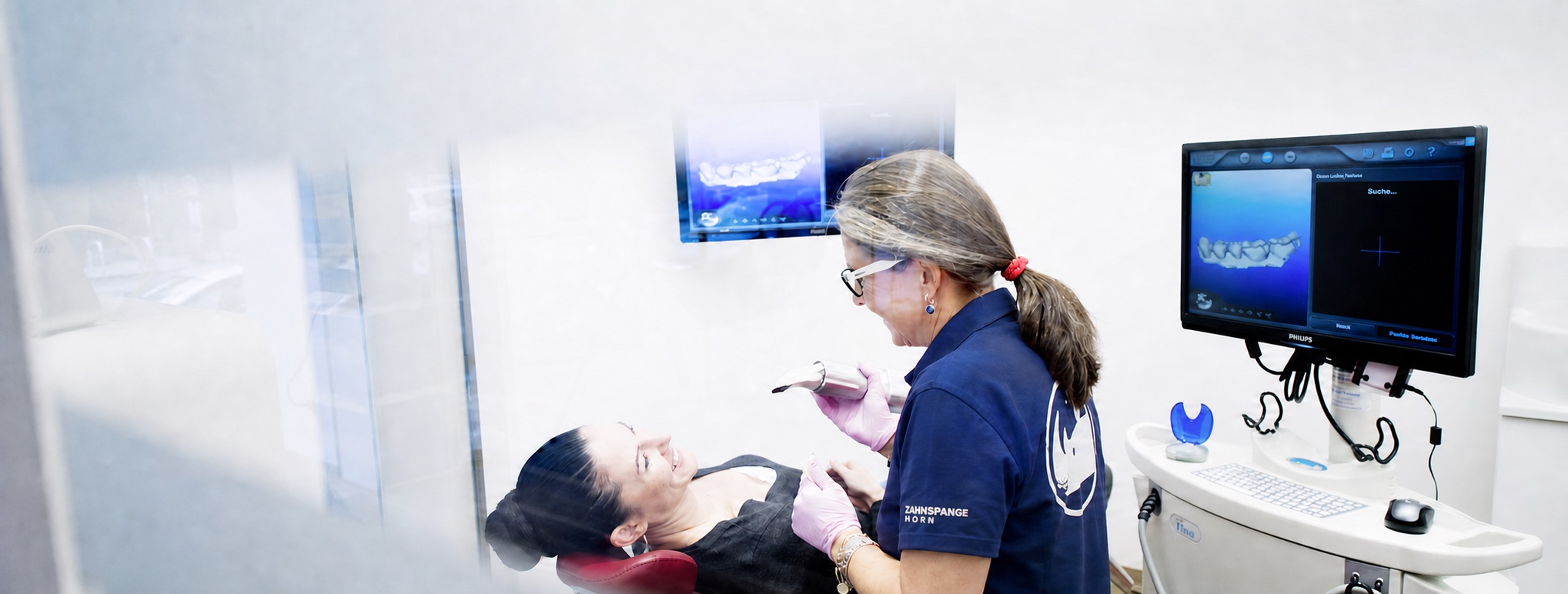 Digitale Abformung mit dem Intraoralscanner in der Ordination in Horn